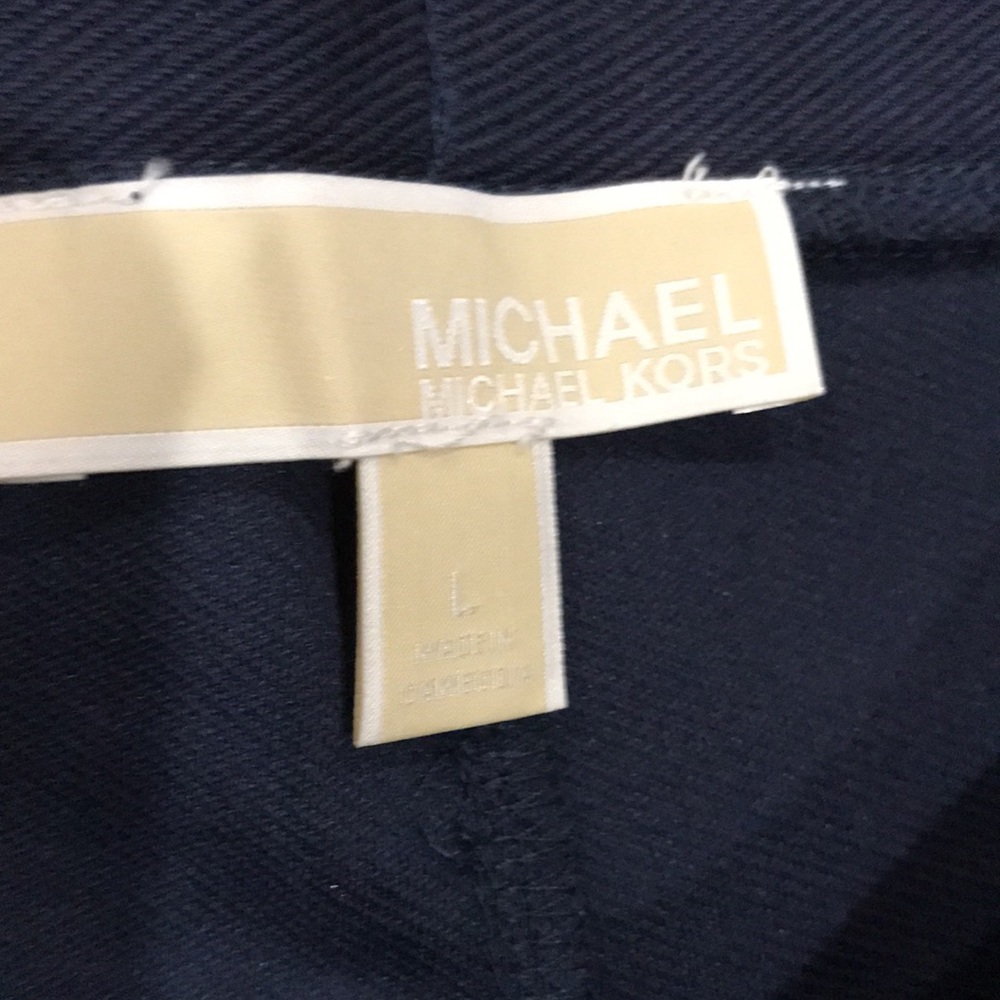 MICHAEL Michael Kors Women Pants Size L Midnight Blue - Picture 5 of 12